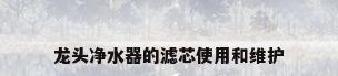 龙头净水器的滤芯使用和维护