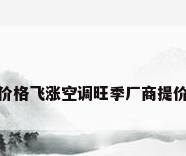 原材料价格飞涨空调旺季厂商提价拼服务