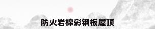 防火岩棉彩钢板屋顶