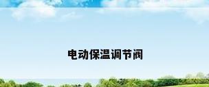 电动保温调节阀