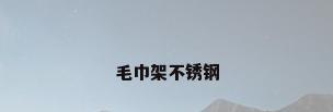 毛巾架不锈钢