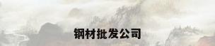 钢材批发公司