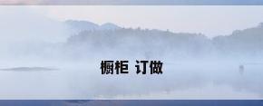 橱柜 订做