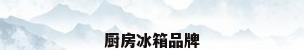 厨房冰箱品牌