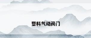 塑料气动阀门