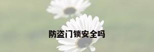 防盗门锁安全吗