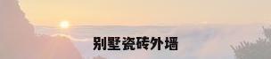 别墅瓷砖外墙