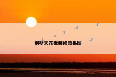 别墅天花板装修效果图