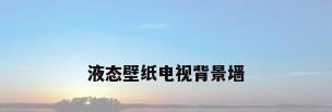 液态壁纸电视背景墙