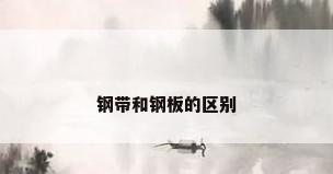 钢带和钢板的区别