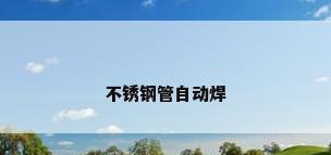 不锈钢管自动焊