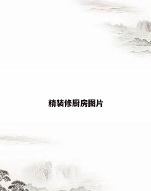 精装修厨房图片