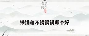 铁锅和不锈钢锅哪个好