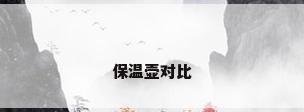 保温壶对比