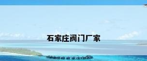 石家庄阀门厂家