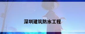 深圳建筑防水工程
