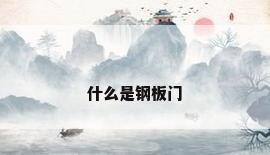 什么是钢板门