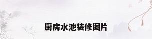 厨房水池装修图片