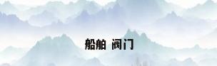 船舶 阀门