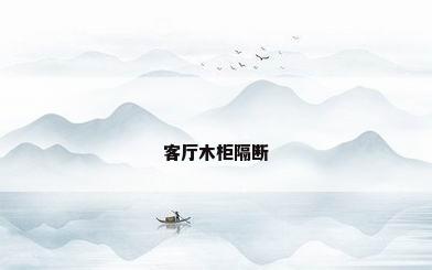 客厅木柜隔断