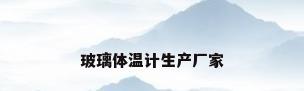 玻璃体温计生产厂家