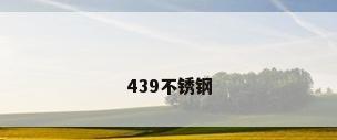 439不锈钢