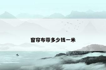 窗帘布带多少钱一米