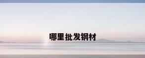 哪里批发钢材