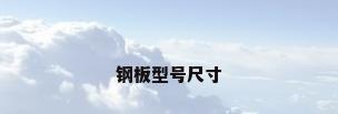 钢板型号尺寸