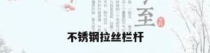 不锈钢拉丝栏杆