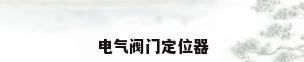电气阀门定位器