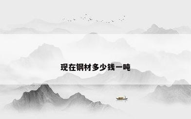 现在钢材多少钱一吨
