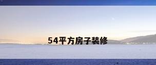 54平方房子装修