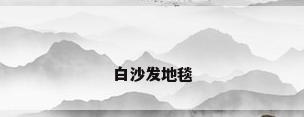 白沙发地毯