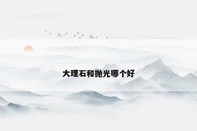 大理石和抛光哪个好