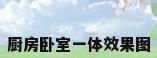 厨房卧室一体效果图