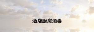 酒店厨房消毒