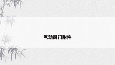 气动阀门附件