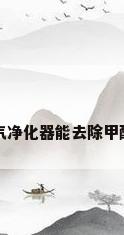 空气净化器能去除甲醛么