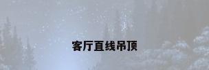 客厅直线吊顶