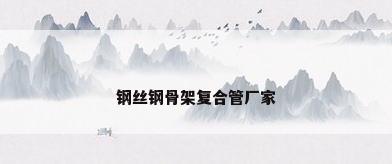 钢丝钢骨架复合管厂家