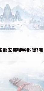 最近要装修,大家都安装哪种地暖?哪种风格比较好看