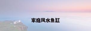 家庭风水鱼缸