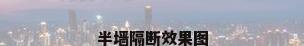 半墙隔断效果图