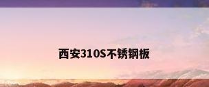 西安310S不锈钢板