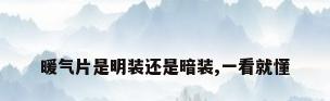 暖气片是明装还是暗装,一看就懂