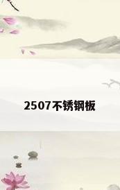 2507不锈钢板