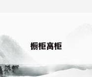 橱柜高柜