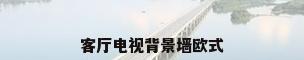 客厅电视背景墙欧式