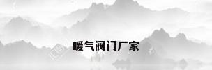 暖气阀门厂家